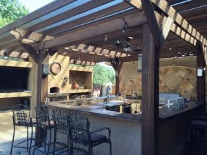create an attractive outdoor kitchen